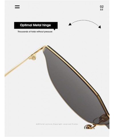 Large Frame Fashion Sunglasses for Men and Women (Color : A, Size : Medium) Medium B $19.33 Designer