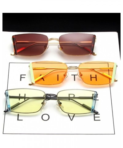 Fashion Small Frame Sunglasses Men and Women Outdoor Vacation Decorative Sunglasses (Color : G, Size : 1) 1 G $17.71 Designer