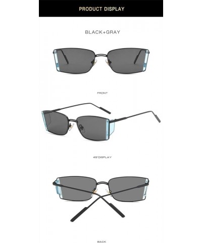 Fashion Small Frame Sunglasses Men and Women Outdoor Vacation Decorative Sunglasses (Color : G, Size : 1) 1 G $17.71 Designer