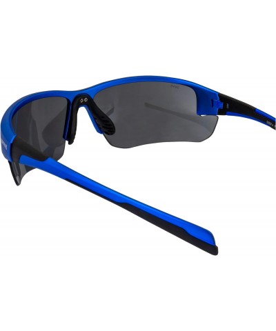 Eyewear Hercules 7 Women' s Golf Tennis Sports ANSI Z87.1 Safety Sunglasses Blue Frame with Flash Mirror Lenses $9.71 Sport