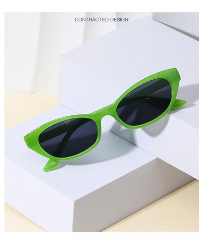 Cat eye small frame trendy men and women sunglasses F $17.11 Designer