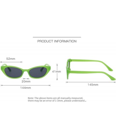 Cat eye small frame trendy men and women sunglasses F $17.11 Designer