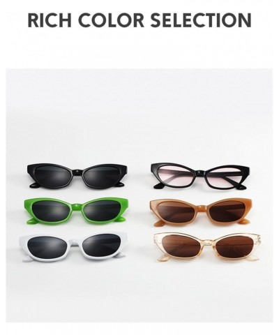 Cat eye small frame trendy men and women sunglasses F $17.11 Designer