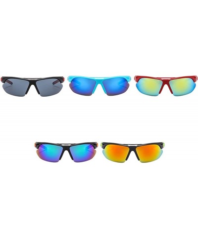 Unisex Sunglasses Riding Running Windproof Sunglasses Outdoor Sun Shading Sports Glasses With Glasses Case Fit over Red-f $6....