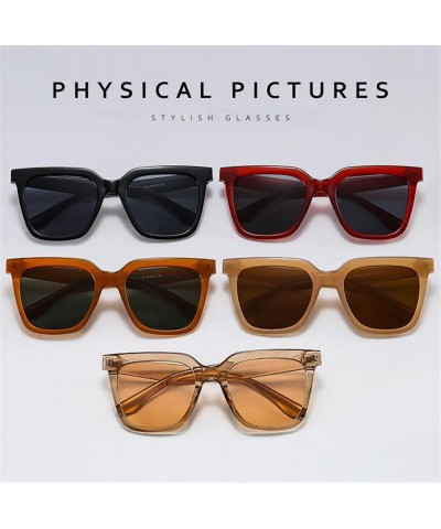 Large Frame Retro Sunglasses for Men and Women Vacation Beach Fashion Decorative Sunglasses (Color : 4, Size : 1) 1 1 $10.64 ...