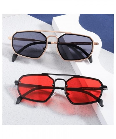 Metal Men and Women Fashion Outdoor Decorative Sunglasses (Color : E, Size : 1) 1 E $13.80 Designer