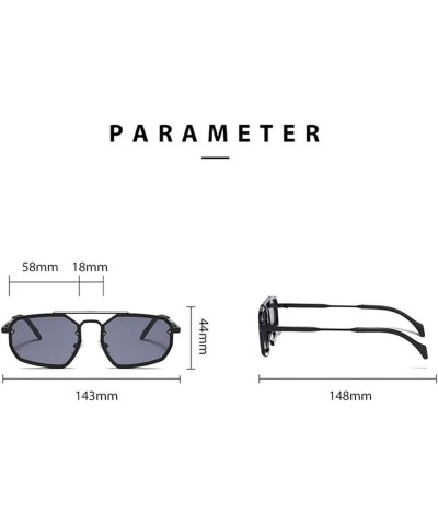 Metal Men and Women Fashion Outdoor Decorative Sunglasses (Color : E, Size : 1) 1 E $13.80 Designer