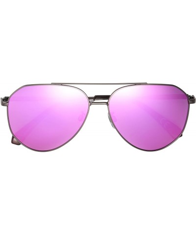 Women's Poppy Aviator Sunglasses Gunmetal $11.41 Aviator