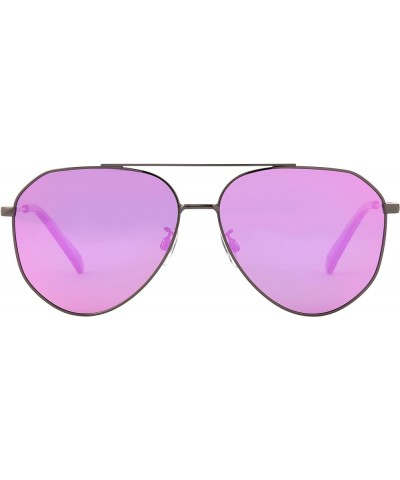 Women's Poppy Aviator Sunglasses Gunmetal $11.41 Aviator