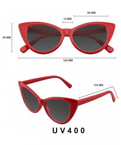 Womens Fashion Hot Tip Vintage Pointed Cat Eye Sunglasses Red $10.49 Cat Eye