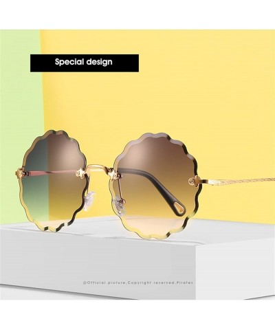 Frameless Fashion Women Sunglasses Outdoor Vacation Decorative Sunglasses Sunglasses Womens (Color : 3, Size : One Size) One ...