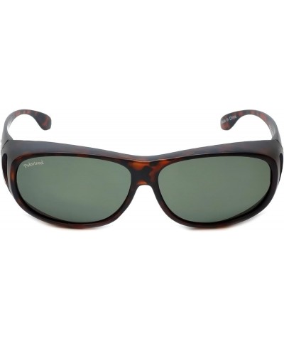 Montana Designer Polarized Fitover Sunglasses F03 63mm Matte Tortoise G15 Green $10.44 Rectangular