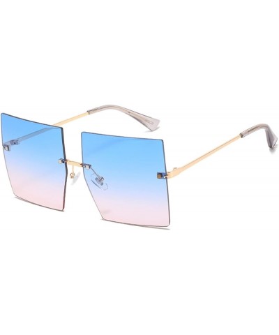 Square Frameless Metal Sunglasses Fashion Men's and Women's Holiday Sports Driving Sunglasses (Color : 8, Size : 1) 1 10 $16....