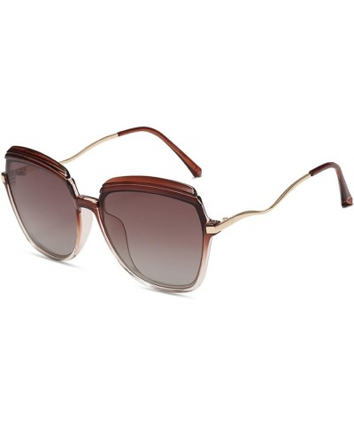 Fashion Woman Polarized Retro Sunglasses Outdoor Sunshade Driving (Color : B, Size : Medium) Medium E $22.57 Designer