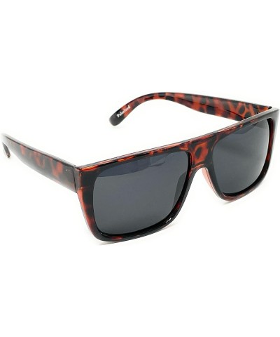 My Shades - Classic Old School Flat Top Easy E OG Retro Square Sunglasses Tortoise, Polarized Smoke $6.35 Square