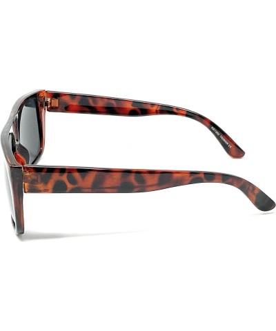 My Shades - Classic Old School Flat Top Easy E OG Retro Square Sunglasses Tortoise, Polarized Smoke $6.35 Square