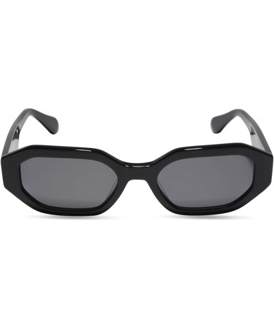 Allegra Designer Angular Sunglasses for Women UV400 Protection Black + Grey $36.00 Octagonal