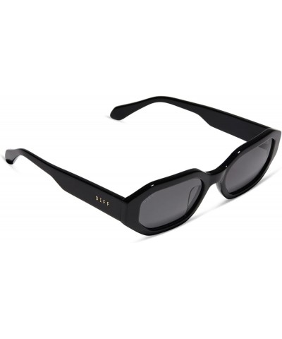 Allegra Designer Angular Sunglasses for Women UV400 Protection Black + Grey $36.00 Octagonal