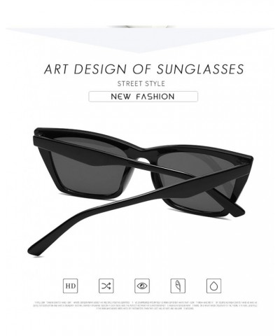 Fashion Cat Eye Large Frame Sunglasses Retro Outdoor Party Decorative Sunglasses (Color : F, Size : 1) 1A $18.86 Designer