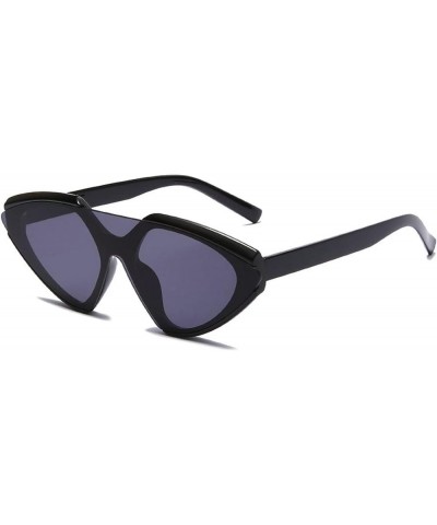 Women Sunglasses Vintage Triangular Irregular Cat Eye Hip Hop Men Glasses Black $10.04 Cat Eye