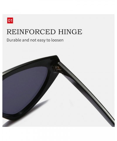 Women Sunglasses Vintage Triangular Irregular Cat Eye Hip Hop Men Glasses Black $10.04 Cat Eye