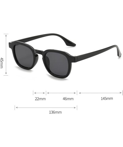 Retro Square Large Frame Sunglasses Men That Fashion Classic Outdoor Sunglasses (Color : B, Size : 1) 1 H $13.44 Designer