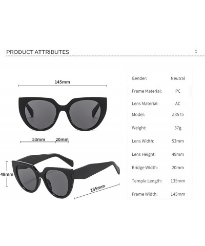 Large Frame Round Frame Men's And Women's Sunglasses Retro Outdoor Vacation UV400 Sunglasses Gift B $14.87 Designer