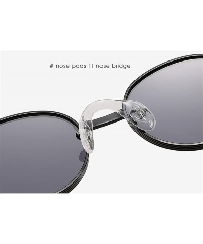 Retro Metal Small Round Frame Women Outdoor Vacation Decorative Sunglasses (Color : A, Size : 1) 1 D $14.60 Designer