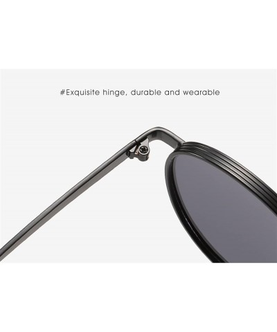 Retro Metal Small Round Frame Women Outdoor Vacation Decorative Sunglasses (Color : A, Size : 1) 1 D $14.60 Designer