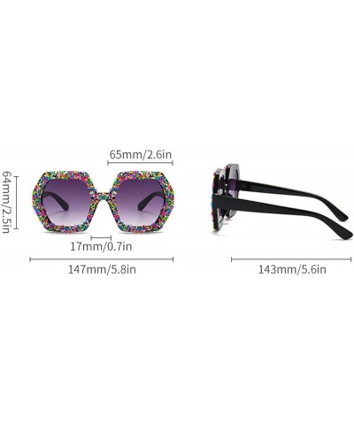 Oversized punk Irregular Sunglasses Goggle Women Men Trends Punk Sun Glasses Candy Rhinestone Shades Party Eyewear Orange $10...