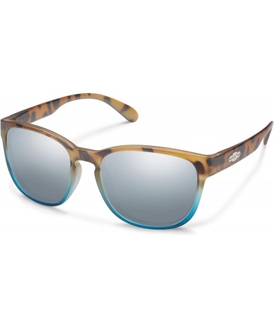 Loveseat Lifestyle Sunglasses Matte Tortoise Blue Fade/Polarized Silver Mirror $23.11 Round