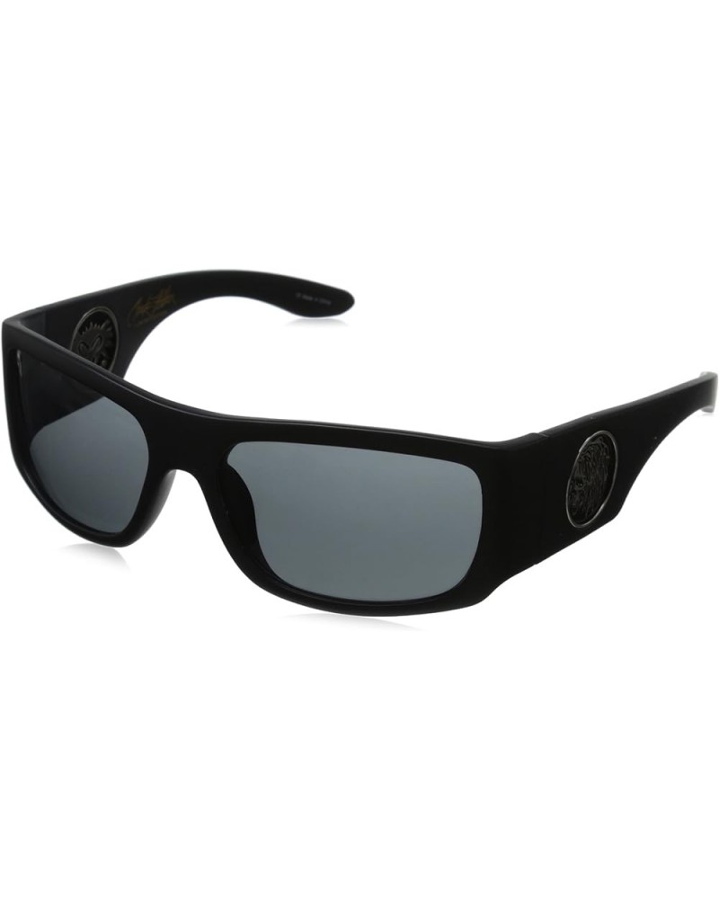 Christian Fletcher Racer Fly Wrap Sunglasses Matte Black Grey $48.45 Designer