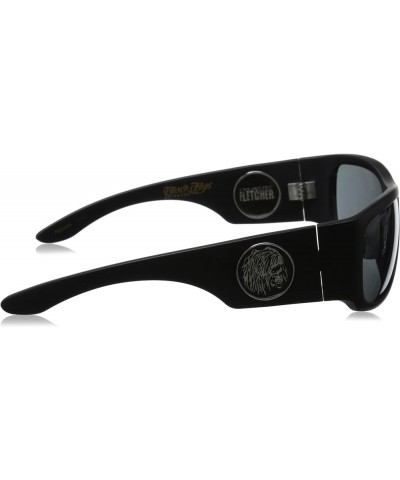 Christian Fletcher Racer Fly Wrap Sunglasses Matte Black Grey $48.45 Designer