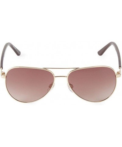 Karl Lagerfeld 57MM Goldtone Borde Aviator Womens Sunglasses, Style KL292S/Color Gold, Logo Arm Bars & Karl Lagerfeld Embosse...