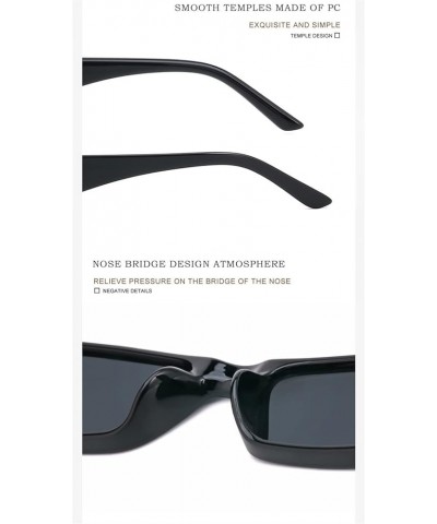 Small Frame Fashion Box Men and Women Sunglasses Vacation Beach Decorative Sunglasses (Color : G, Size : 1) 1 C $17.88 Designer