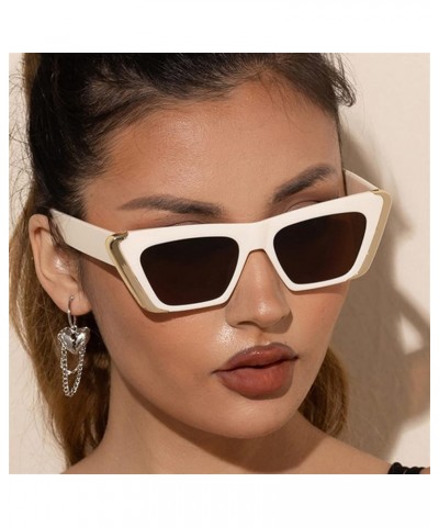 Cat Eye Small Frame Outdoor Holiday Sunglasses For Men And Women E $17.72 Designer