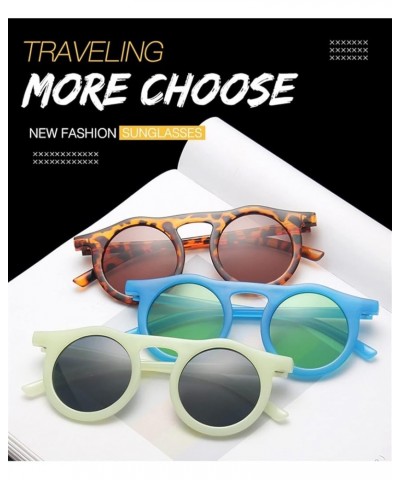 Retro Round Frame Men and Women Simple Hip-hop Sunglasses Vacation Beach Party Sunglasses Gift (Color : J, Size : 1) 1 E $9.2...