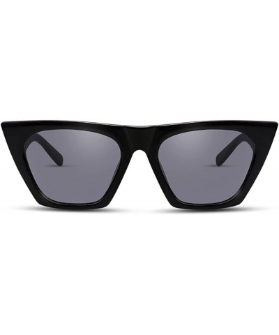 Cat Eye Mirrored Reflective Lenses Sunglasses for Men Women Classic Design UV400 Protection for Summer Holiday Black $19.94 C...