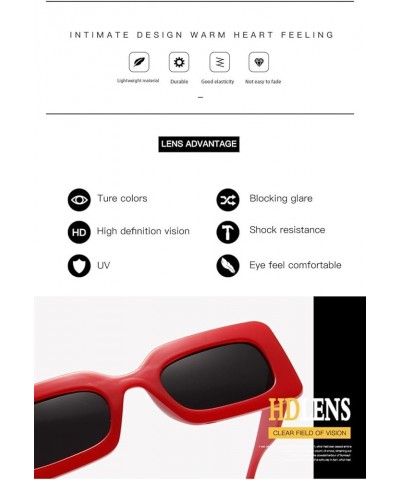 Retro Square Small Frame Hip-hop Sunglasses for Men and Women (Color : B, Size : 1) 1 Large $15.58 Designer