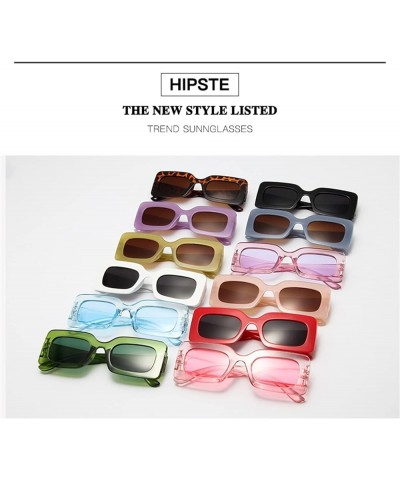 Retro Square Small Frame Hip-hop Sunglasses for Men and Women (Color : B, Size : 1) 1 Large $15.58 Designer