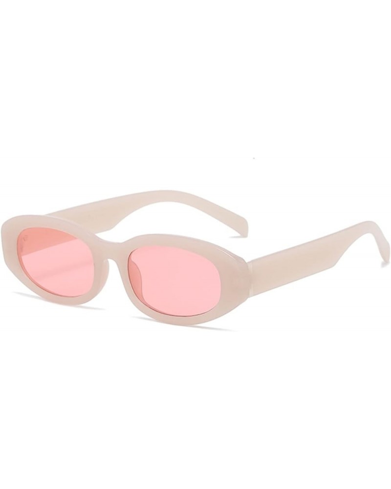 Oval Cat Eye Small Frame Hip Hop Fashion Sunglasses (Color : B, Size : 1) 1 F $16.20 Designer