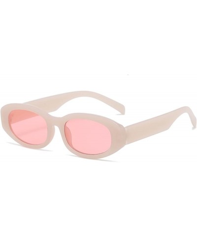 Oval Cat Eye Small Frame Hip Hop Fashion Sunglasses (Color : B, Size : 1) 1 F $16.20 Designer