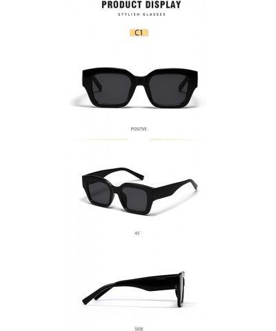 Retro Square Female Large Frame Fashion Sunglasses A $12.65 Designer