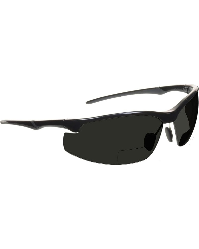 Bifocal Safety Sunglass Reader Protective Z87 Sport Cycling Motorcycle Gloss Black W/ Smoke $11.95 Rectangular