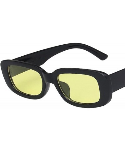 Small Box Square Fashion Punk Street Shooting Sunglasses for Men and Women (Color : Medium, Size : 1) 1 D $13.54 Designer