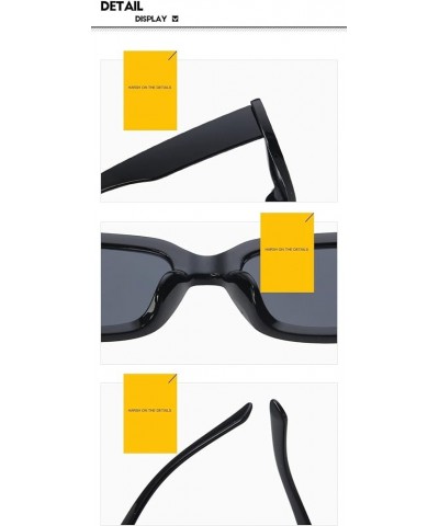 Small Box Square Fashion Punk Street Shooting Sunglasses for Men and Women (Color : Medium, Size : 1) 1 D $13.54 Designer