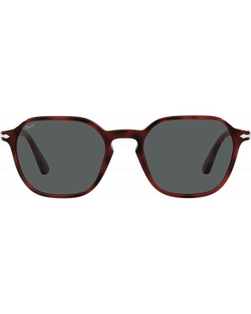 PO3256S Square Sunglasses Red/Dark Grey $68.18 Square