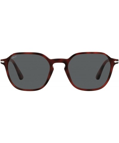 PO3256S Square Sunglasses Red/Dark Grey $68.18 Square