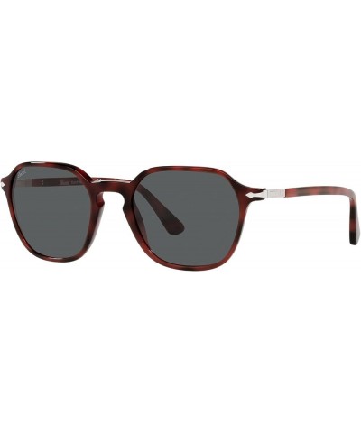 PO3256S Square Sunglasses Red/Dark Grey $68.18 Square