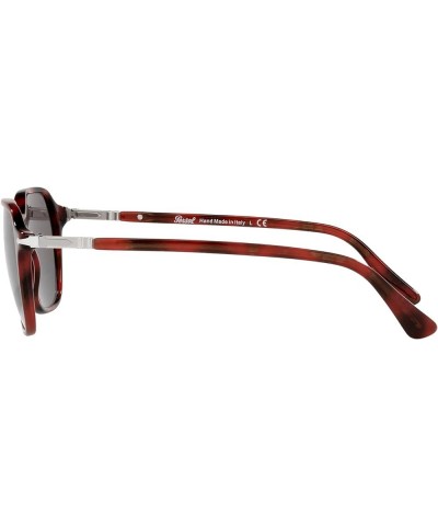 PO3256S Square Sunglasses Red/Dark Grey $68.18 Square